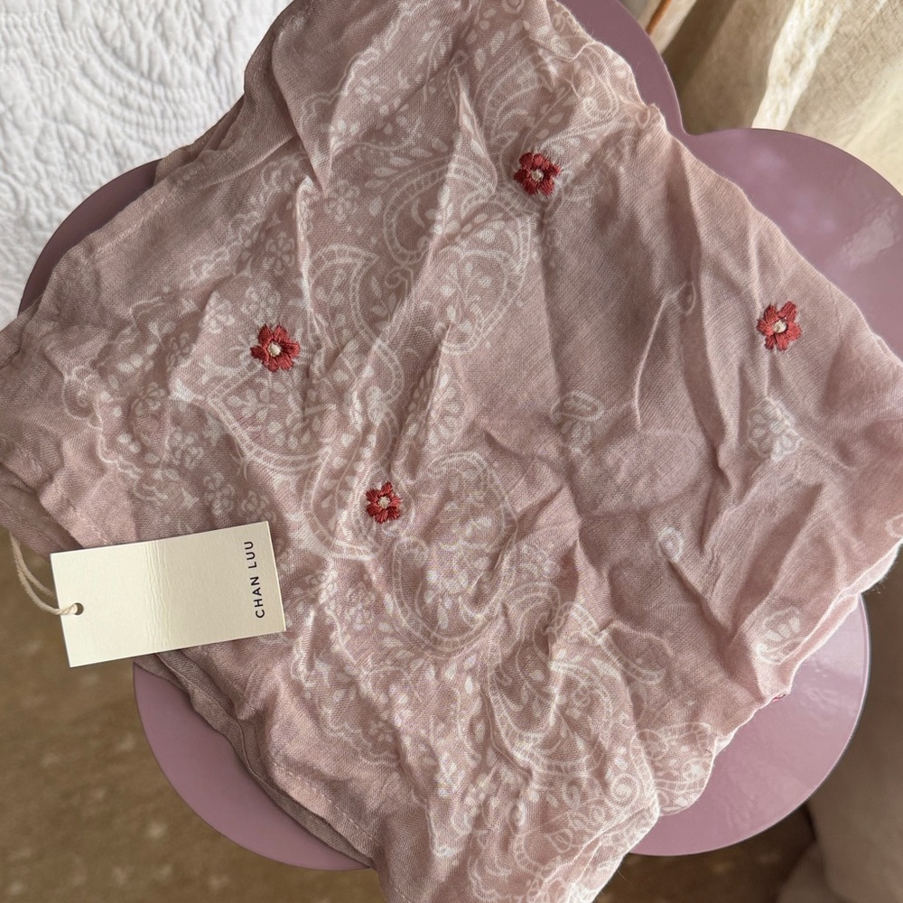Chan Luu Embroidered, Handmade Bandana